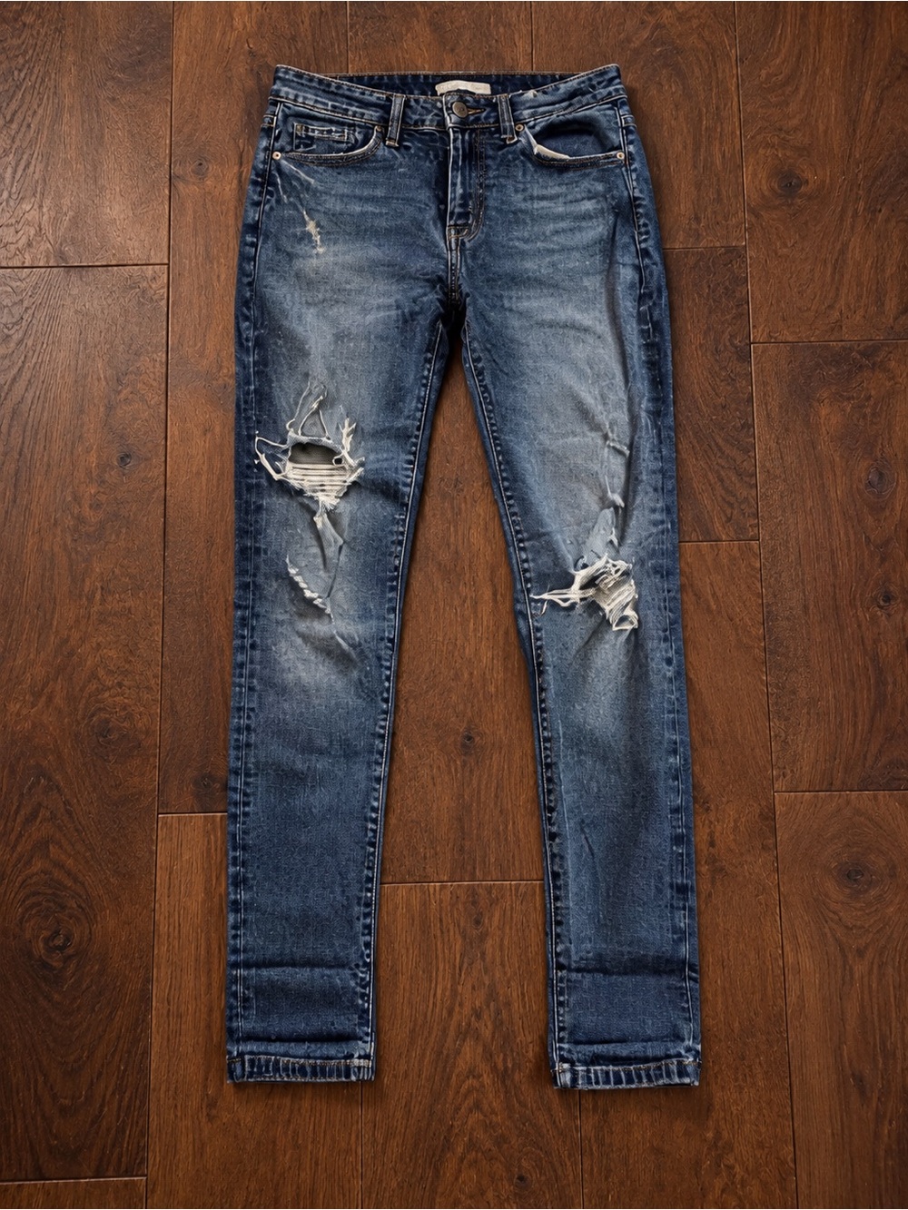 KanCan Distressed Blue Skinny Jeans – Size 26